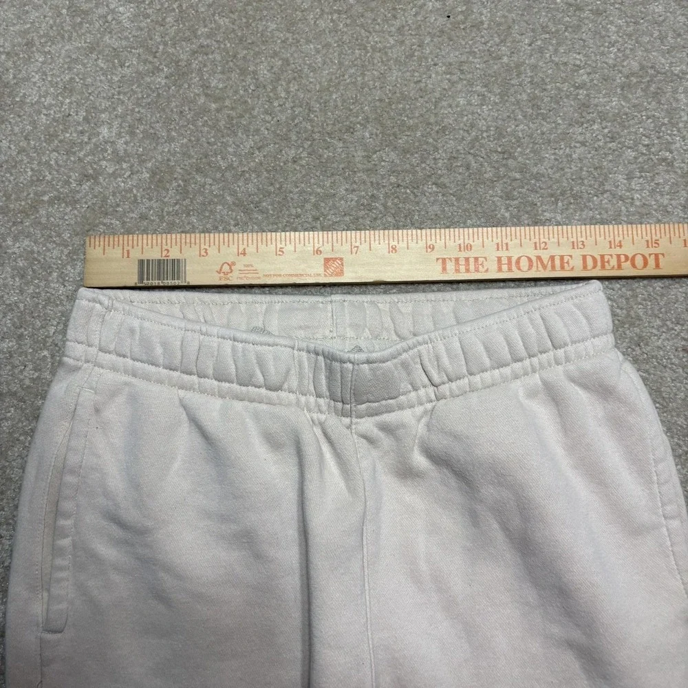 Nike Sweatpants Mens Small‎ Beige Fleece Jogger Pants Pockets Lounge Drawstring